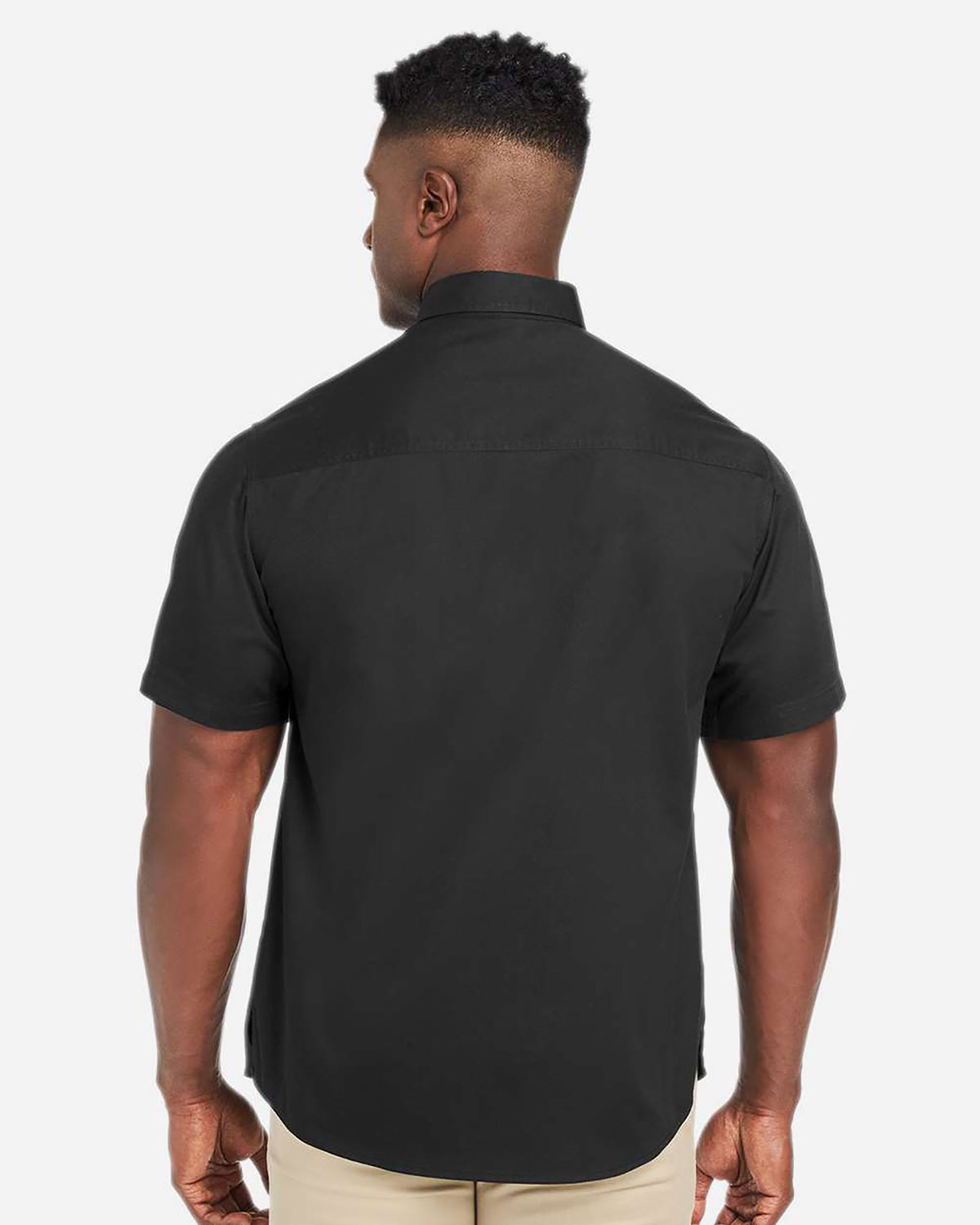 Harriton M585 Men's Advantage IL Short Sleeve Work Shirt view 2