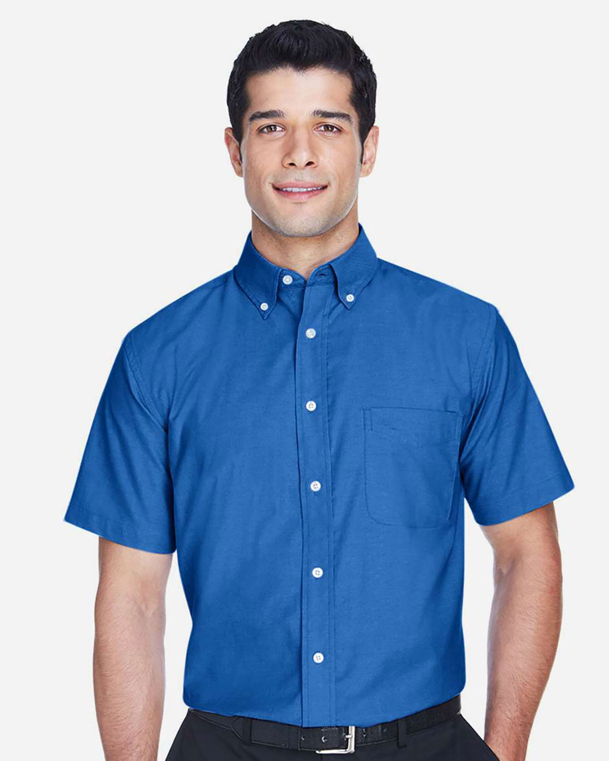 Harriton M600S Men's Oxford Short Sleeve with Stain-Release