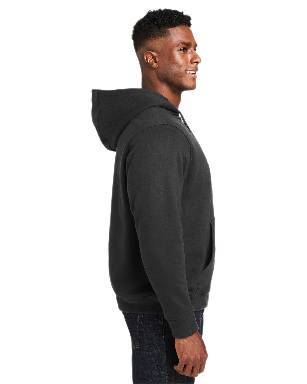 Harriton M711T Unisex Tall ClimaBloc� Lined Heavyweight Hooded Sweatshirt view 3