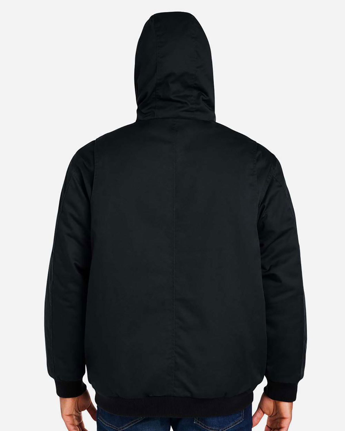 Harriton M722 Unisex ClimaBloc� Heavyweight Hooded Full-Zip Jacket view 2