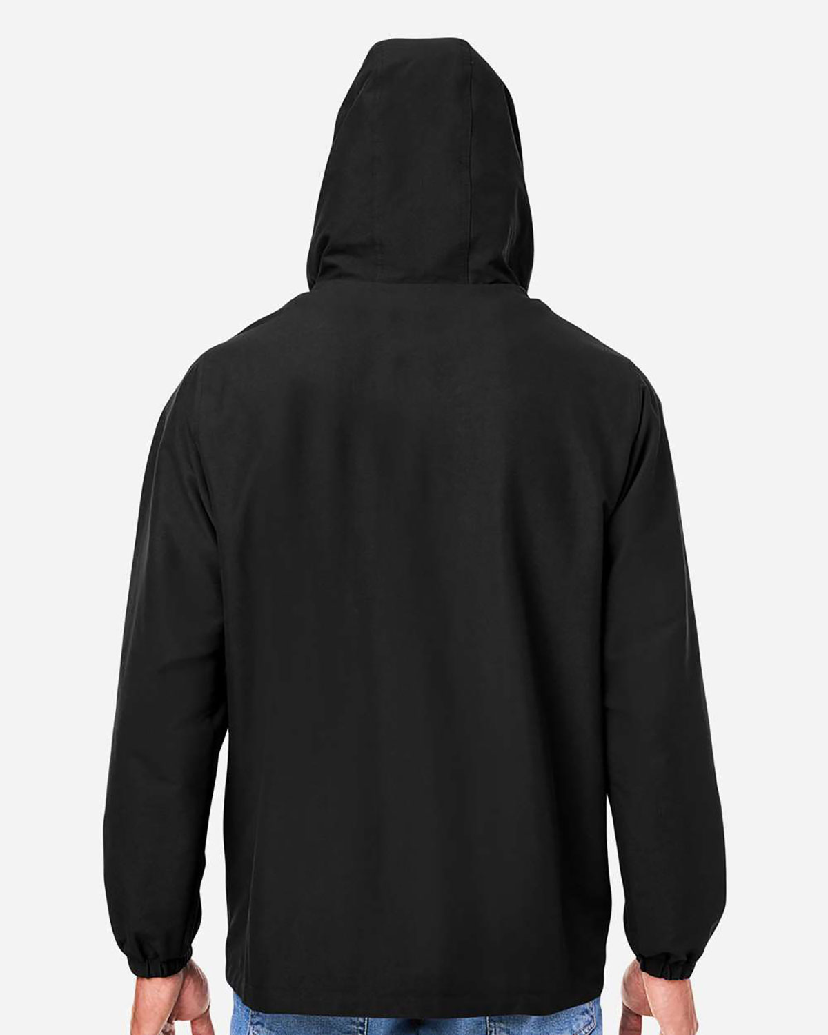 Harriton M73 Unisex Flex Twill Hooded Jacket view 2