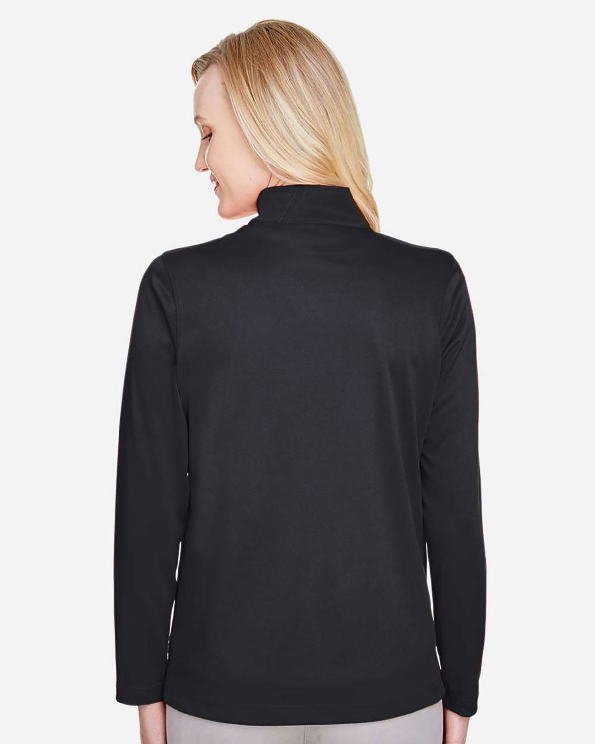 Harriton M748W Women's Advantage Snag Protection Plus Quarter-Zip Pullover view 2