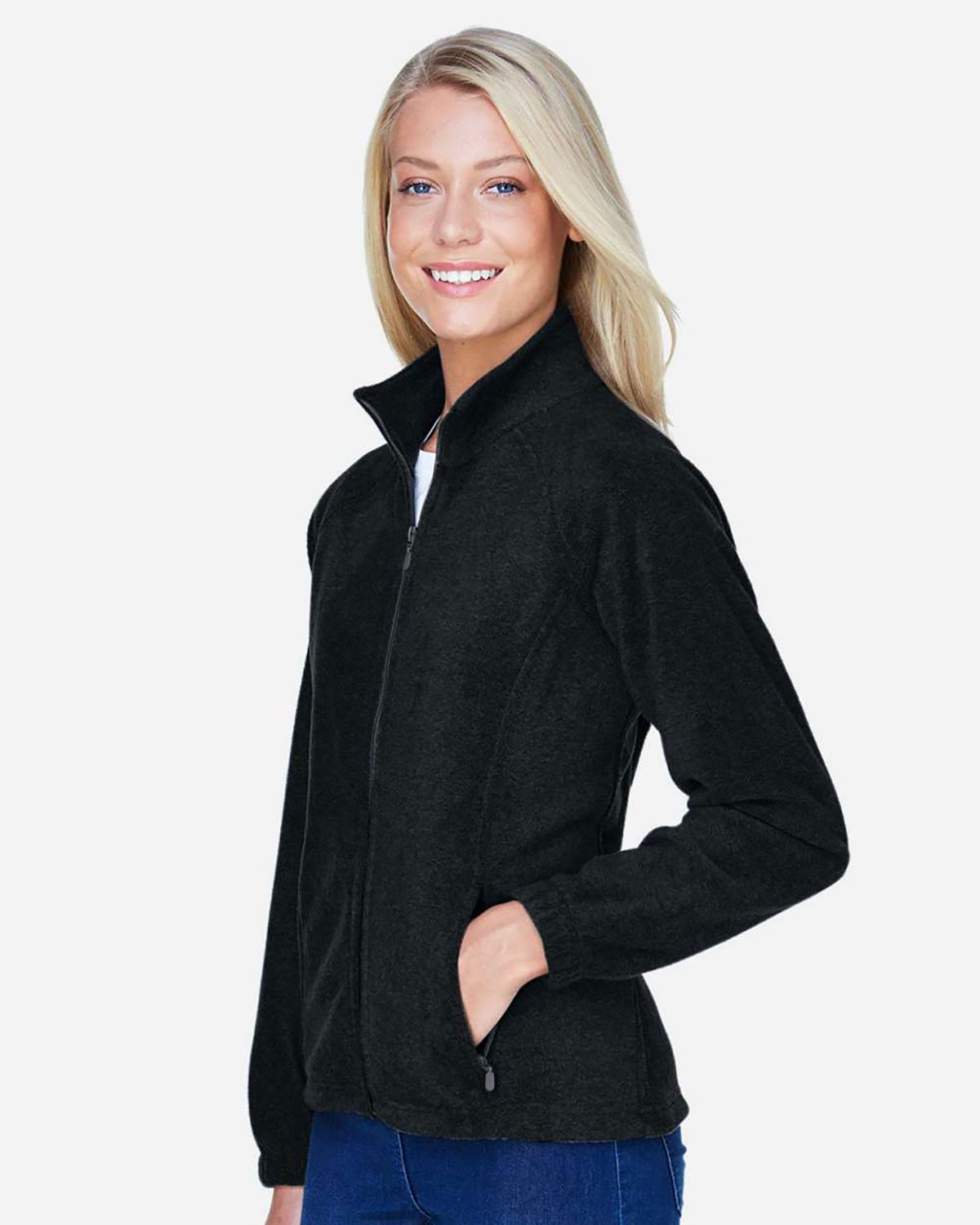 Harriton M990W Women's Full-Zip Fleece view 3