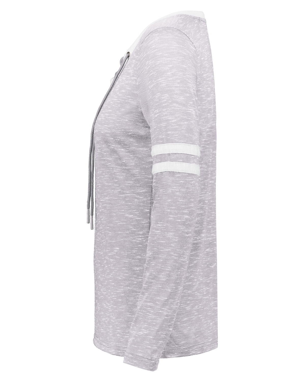 Holloway 223246 Women's Eco Revive� Monterey Long Sleeve V-Neck T-Shirt view 3