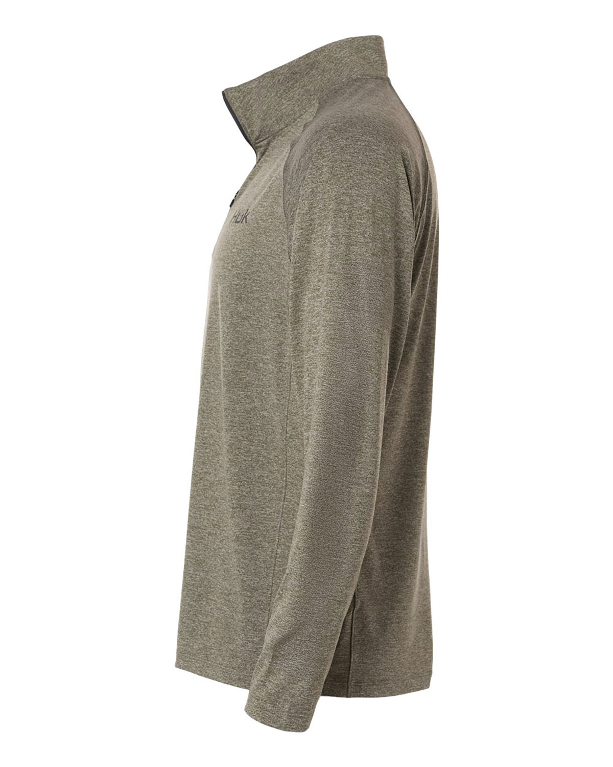 HUK H1200715 Men's Airweight Heather Quarter-Zip Pullover view 3