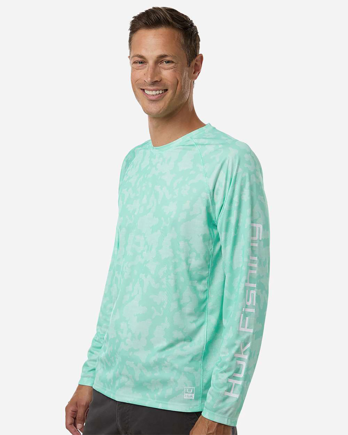 HUK H12L0017 Men's Lopro Running Lakes Long Sleeve T-Shirt view 3