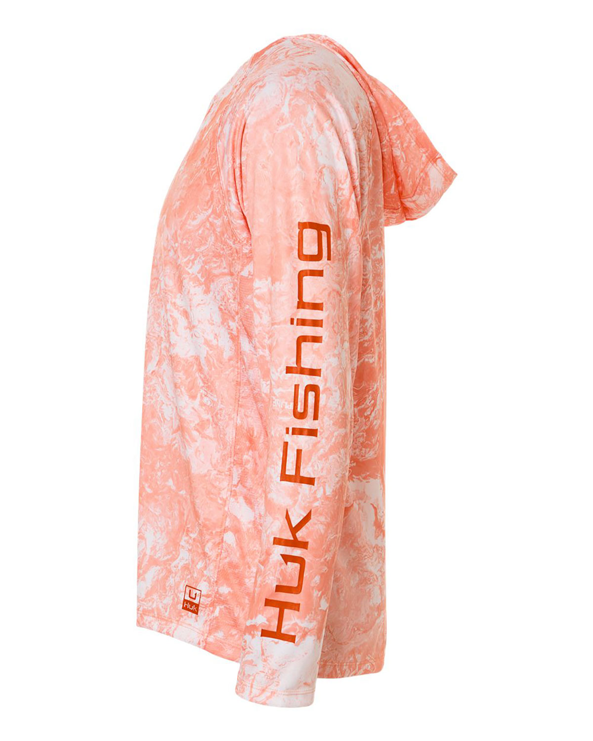 HUK H12L0047 Men's Pursuit Mossy Oak Printed Hooded Long Sleeve T-Shirt view 3