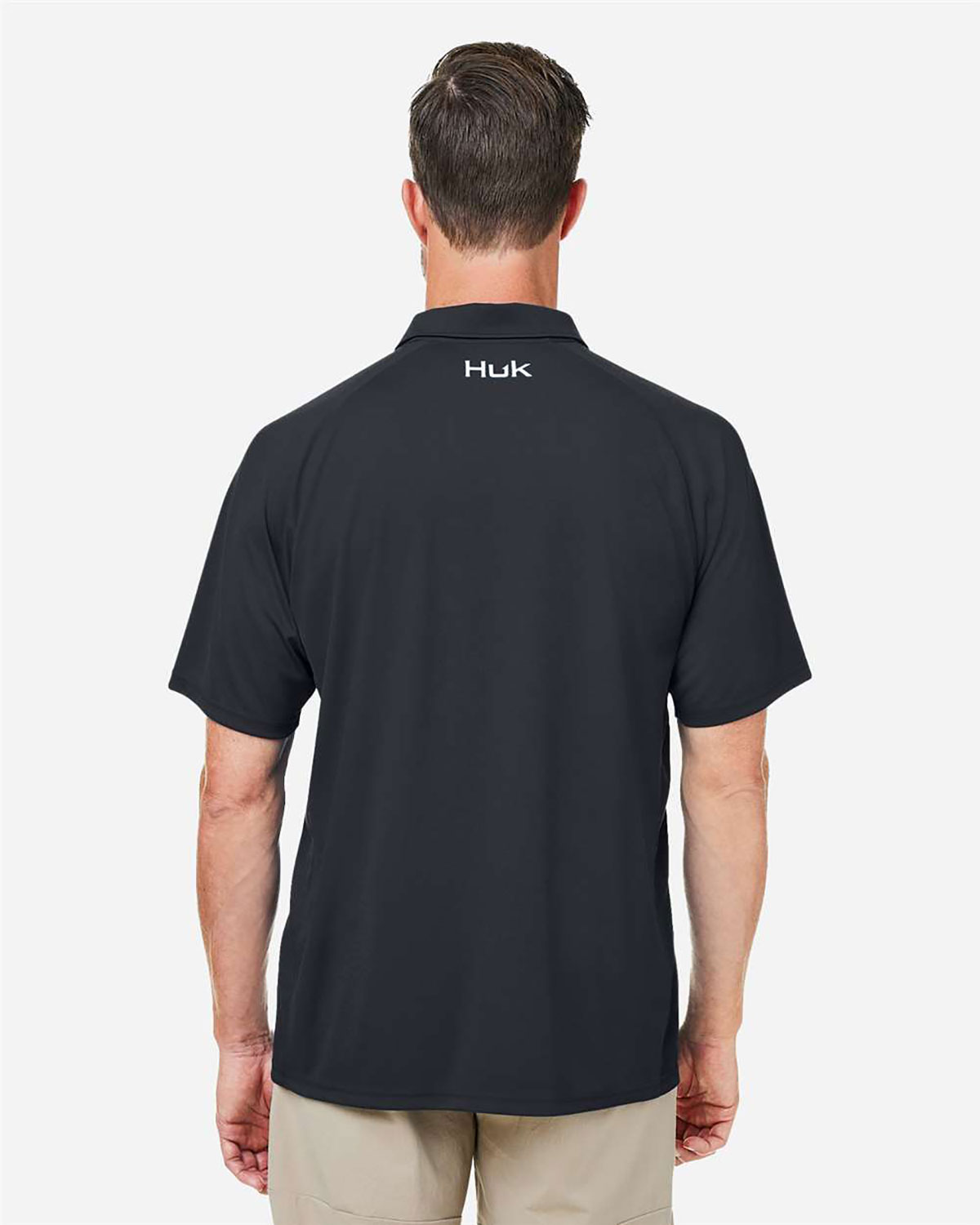 HUK H12L005 Men's LoPro Solid Performance Polo view 2