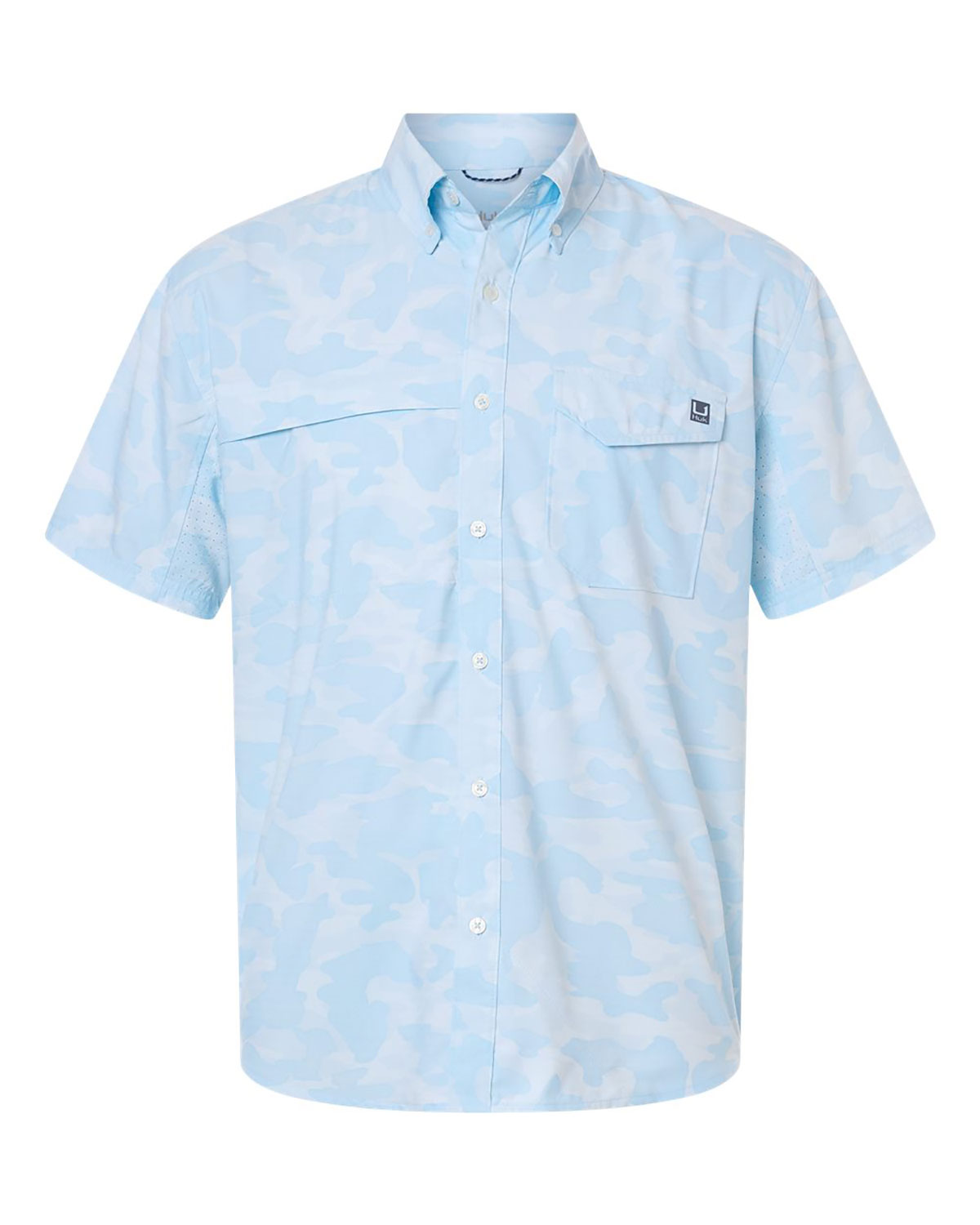 HUK H1500220 Men's Tidepoint Printed Short Sleeve Shirt