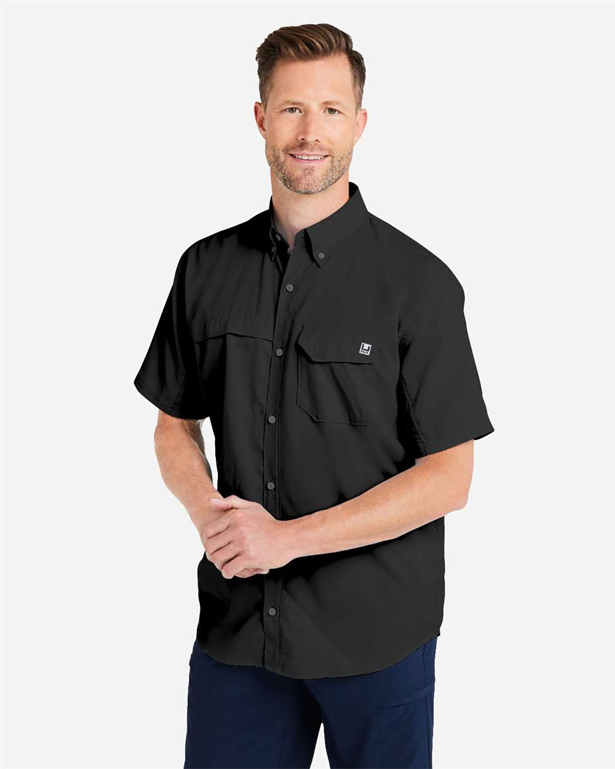 HUK H150171 Men's Tide Point Short Sleeve Shirt view 3