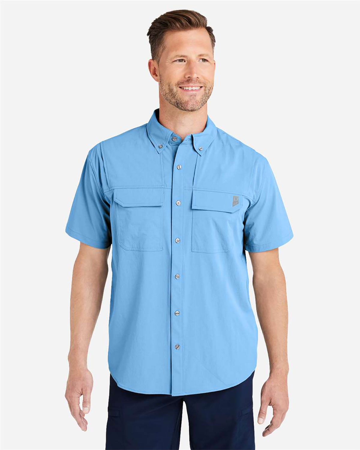 HUK H150183 Men's Creekbed Short Sleeve Shirt