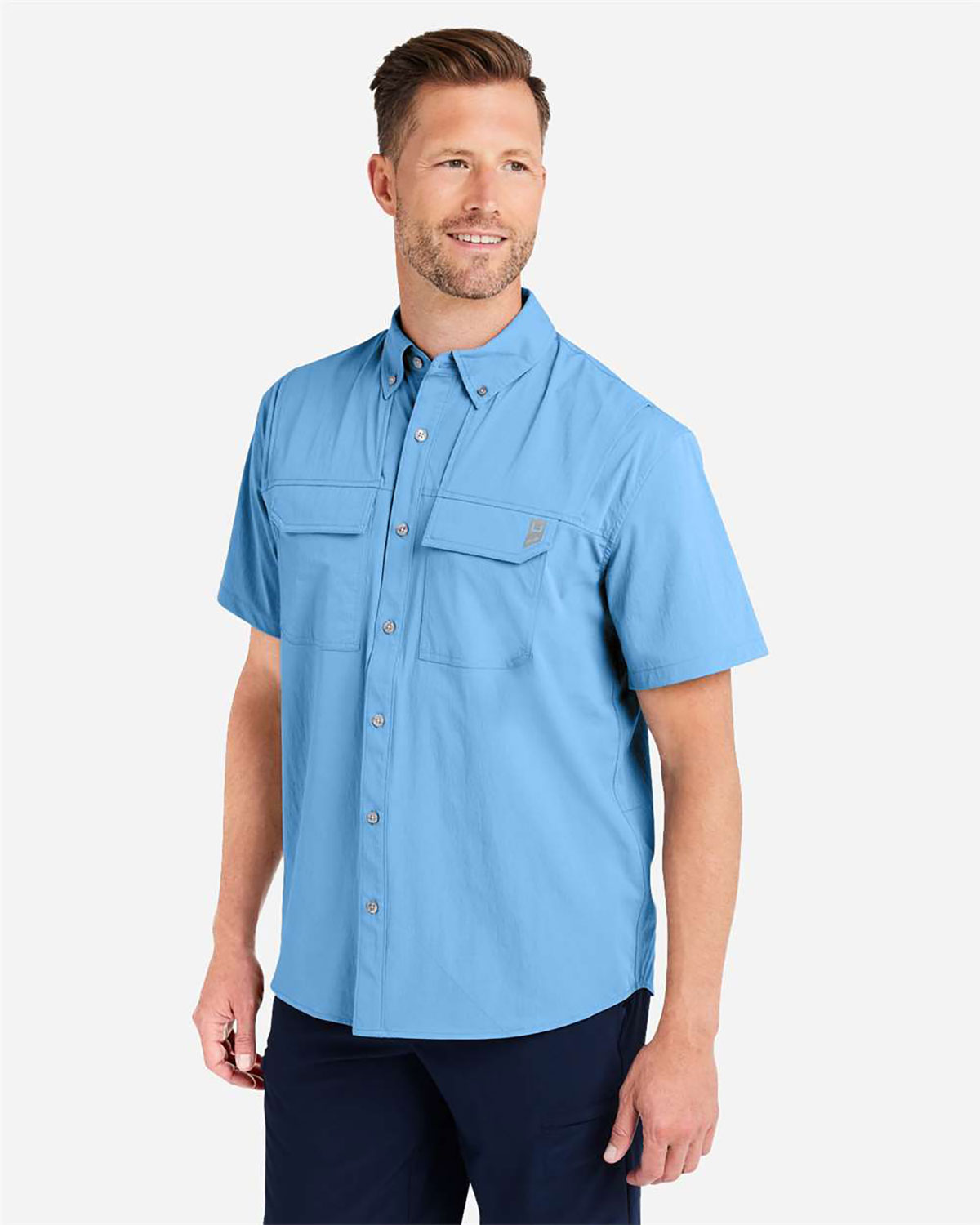 HUK H150183 Men's Creekbed Short Sleeve Shirt view 3