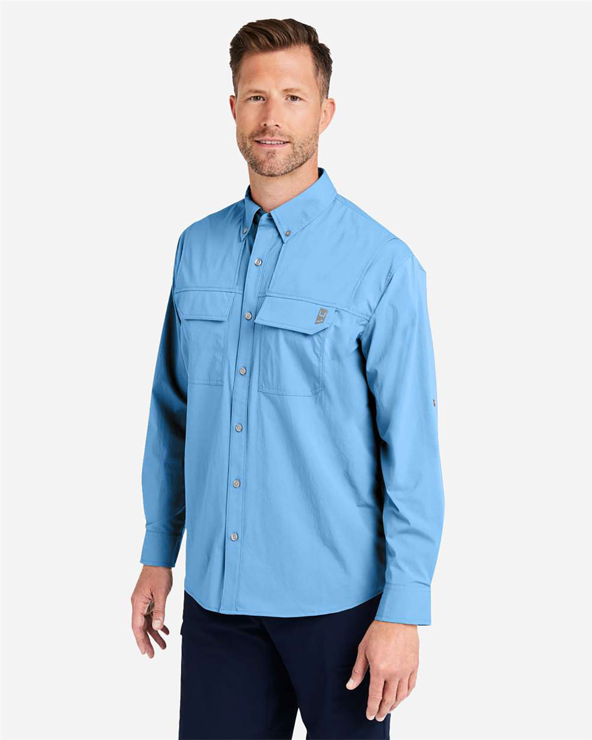 HUK H150184 Men's Creekbed Pocket Fishing Shirt view 3
