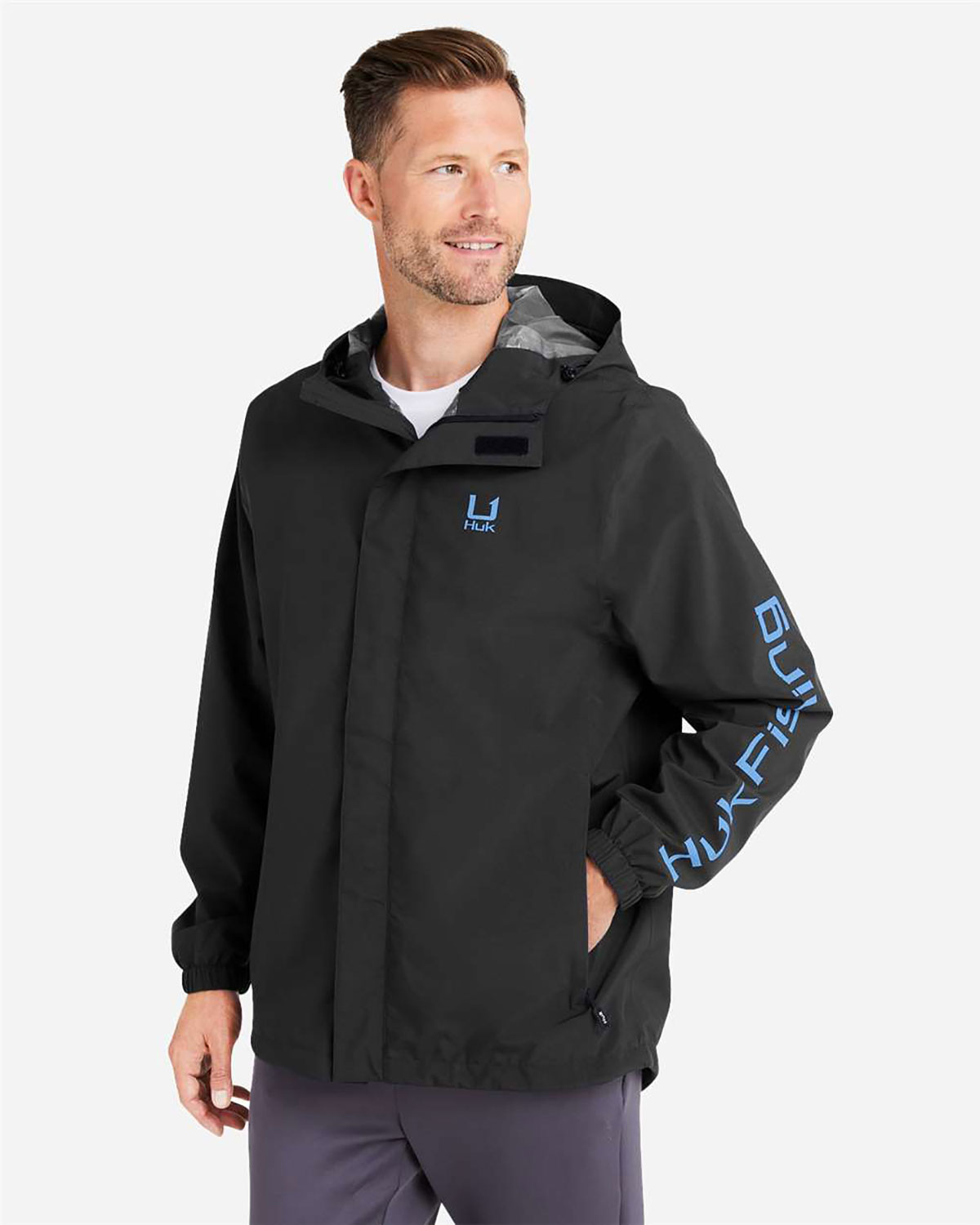 HUK H400159 Men's Storm Rain Jacket view 3