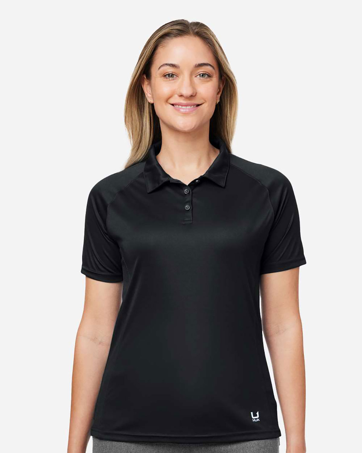 HUK H612L03 Women�s LoPro Solid Performance Polo