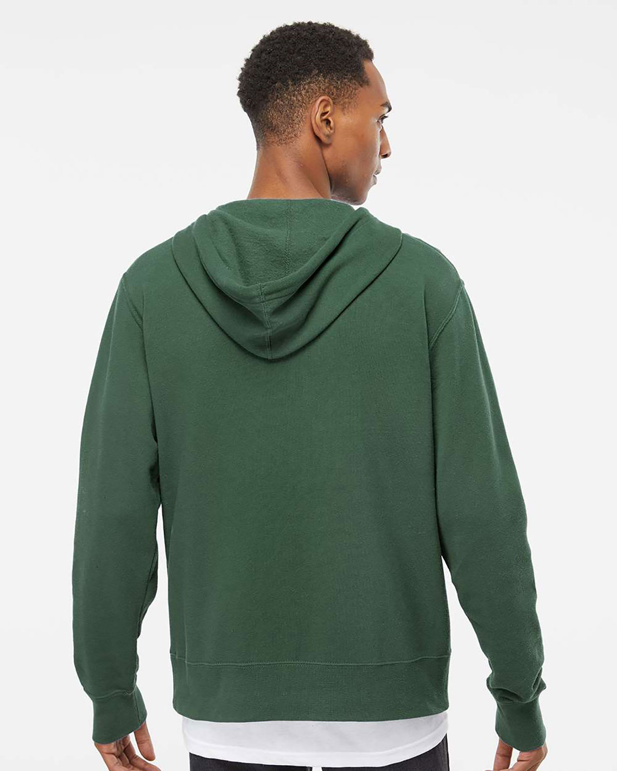 Independent Trading Co. AFX90UNZ Unisex Lightweight Full-Zip Hooded Sweatshirt view 2