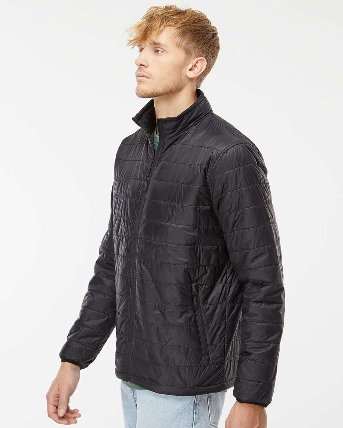 Independent Trading Co. EXP100PFZ Men's Puffer Jacket view 3
