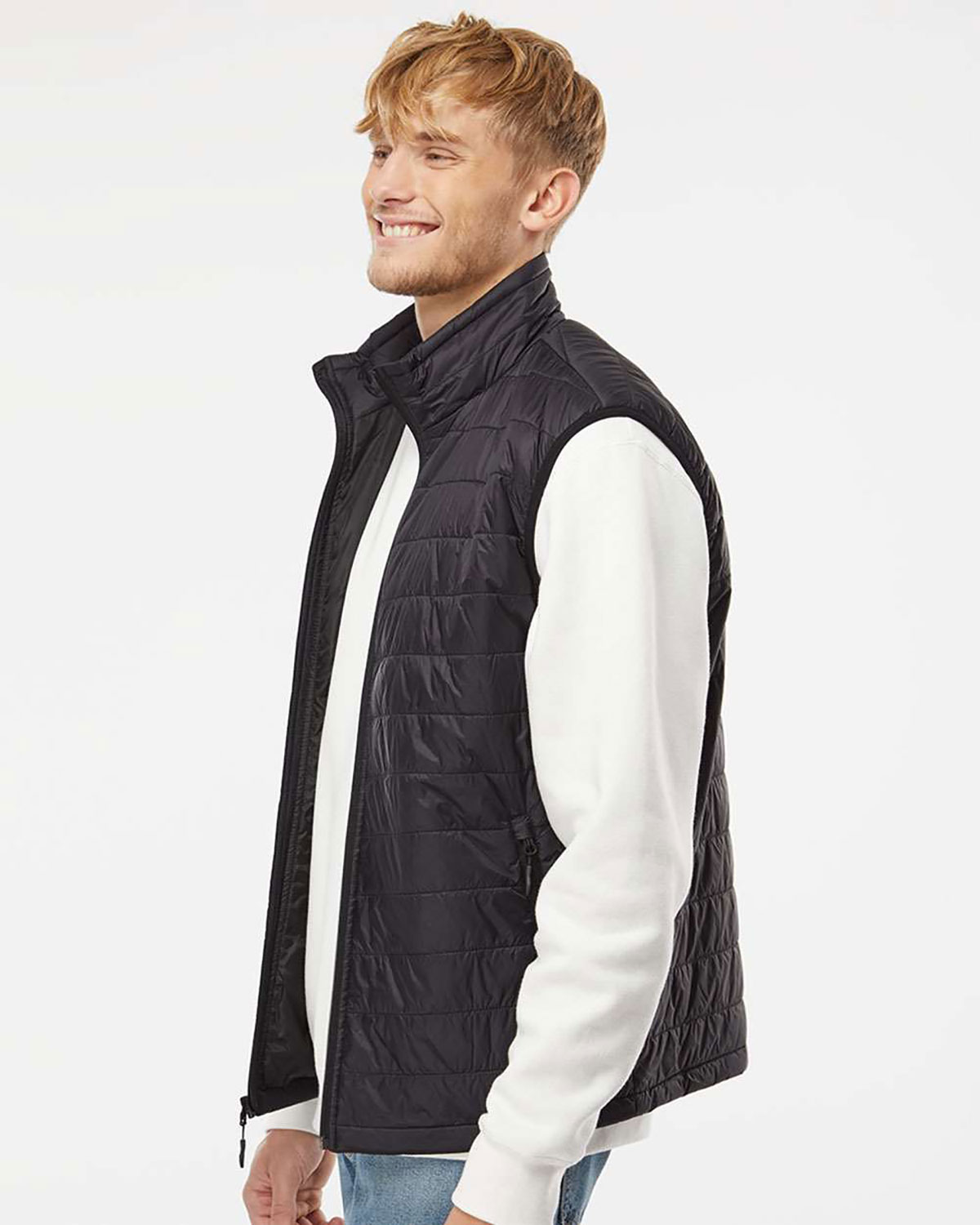 Independent Trading Co. EXP120PFV Men's Puffer Vest view 3