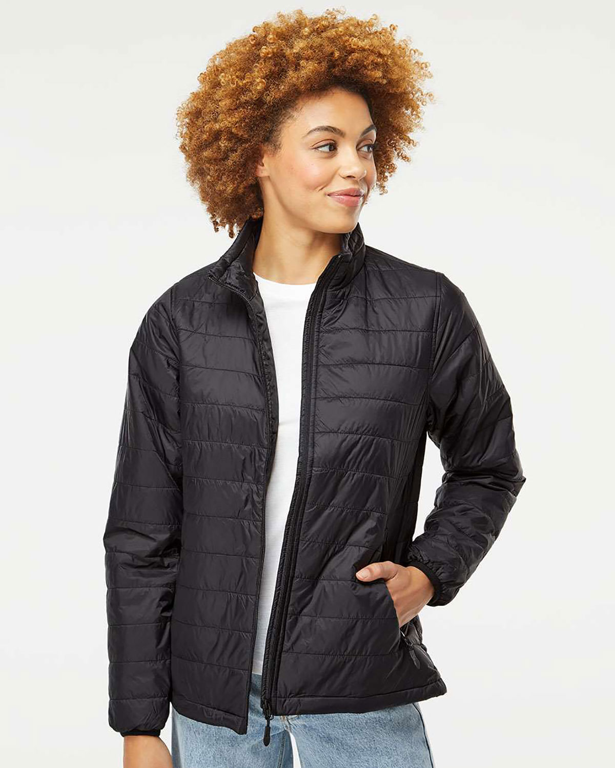 Independent Trading Co. EXP200PFZ Women's Puffer Jacket