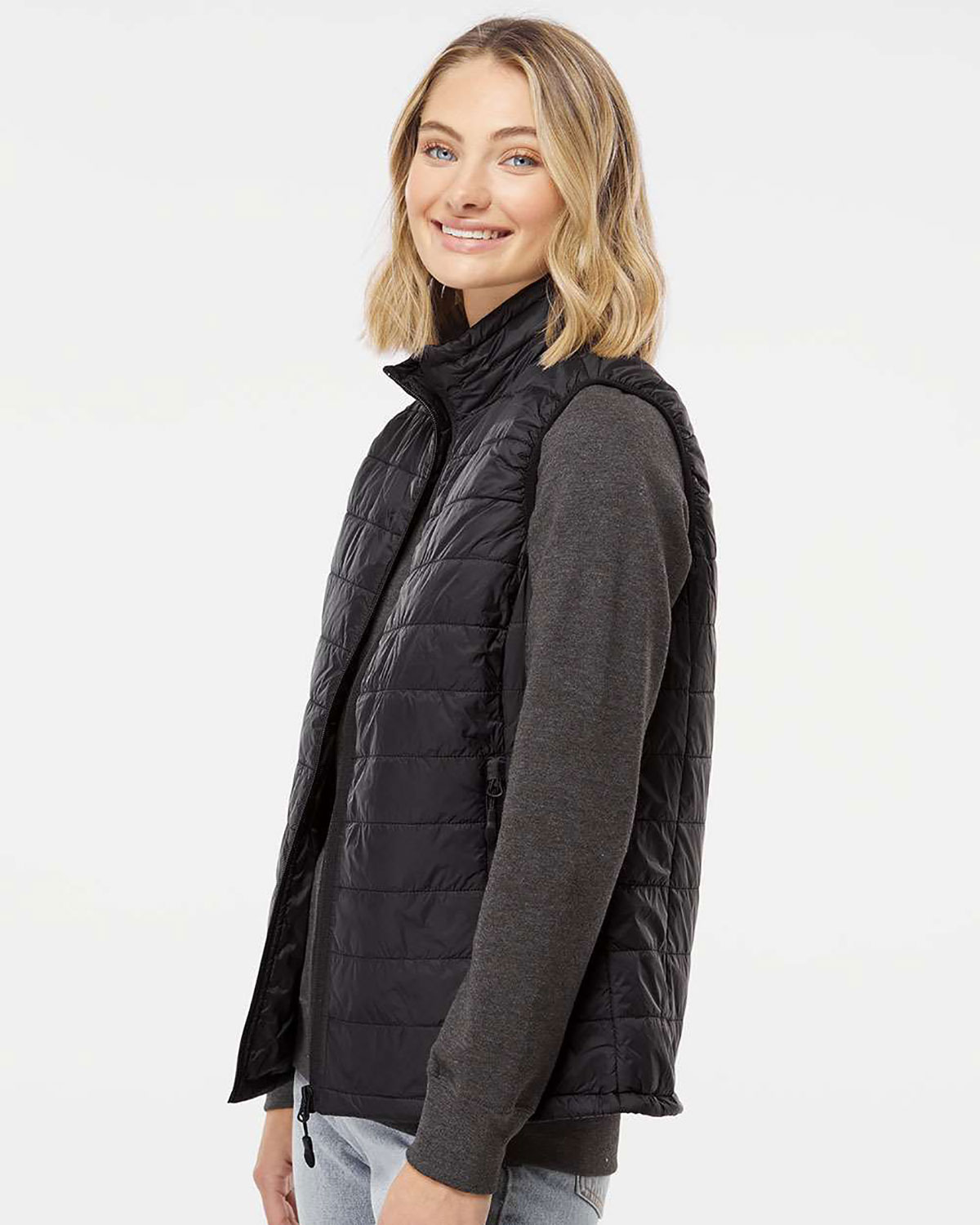 Independent Trading Co. EXP220PFV Women's Puffer Vest view 3