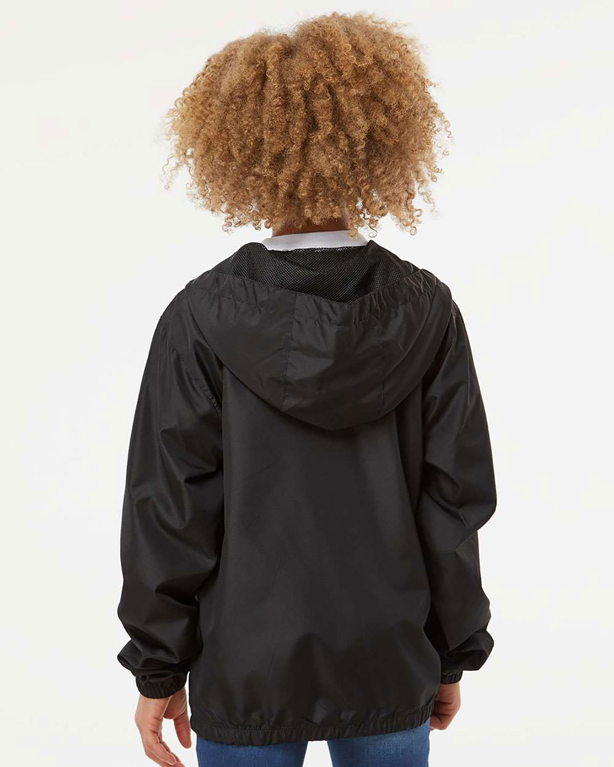 Independent Trading Co. EXP24YWZ Youth Lightweight Windbreaker Full-Zip Jacket view 2