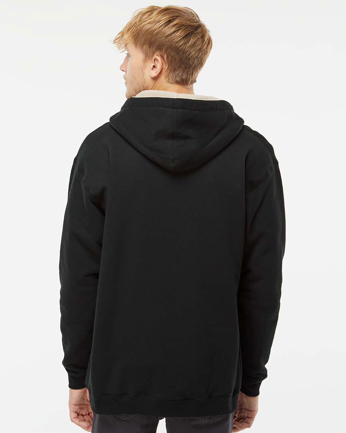 Independent Trading Co. EXP40SHZ Men's Sherpa-Lined Full-Zip Hooded Sweatshirt view 2