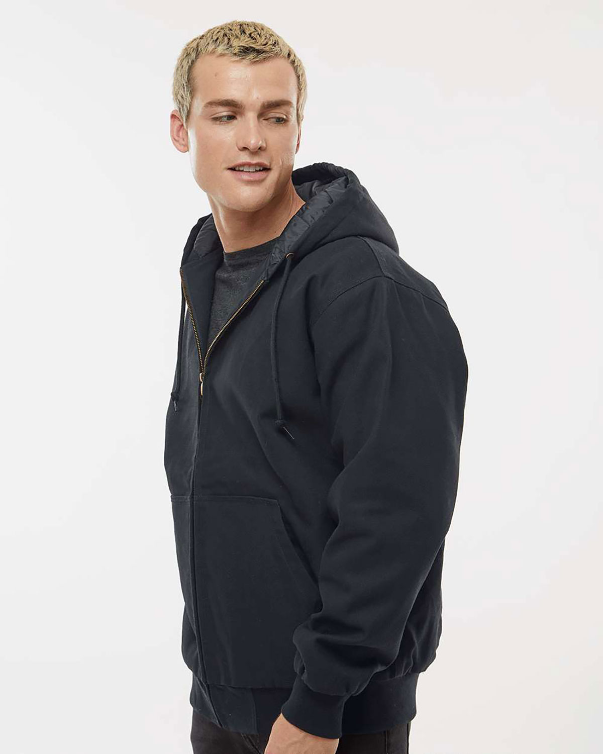 Independent Trading Co. EXP550Z Men's Insulated Canvas Workwear Jacket view 3