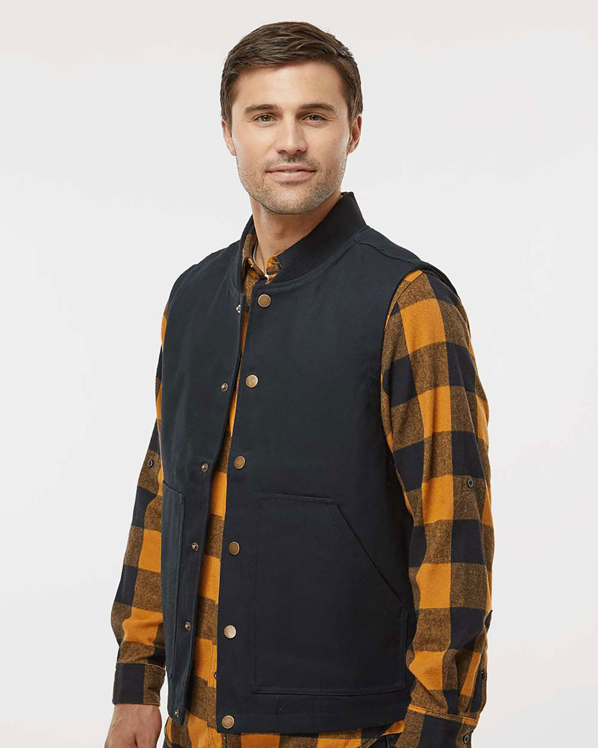 Independent Trading Co. EXP560V Men's Insulated Canvas Workwear Vest view 3