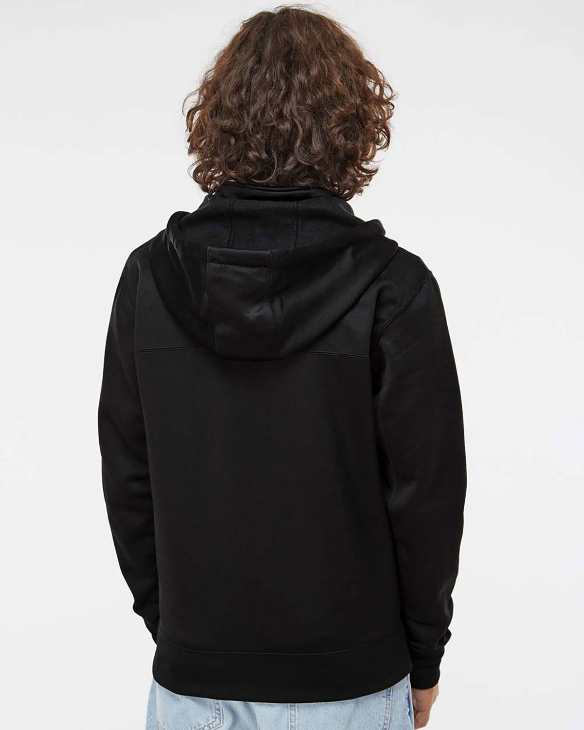 Independent Trading Co. EXP80PTZ Unisex Poly-Tech Full-Zip Hooded Sweatshirt view 2