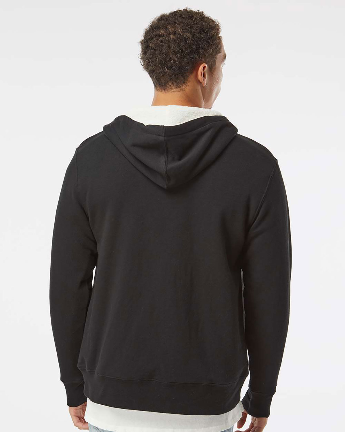 Independent Trading Co. EXP90SHZ Unisex Sherpa-Lined Hooded Sweatshirt view 2