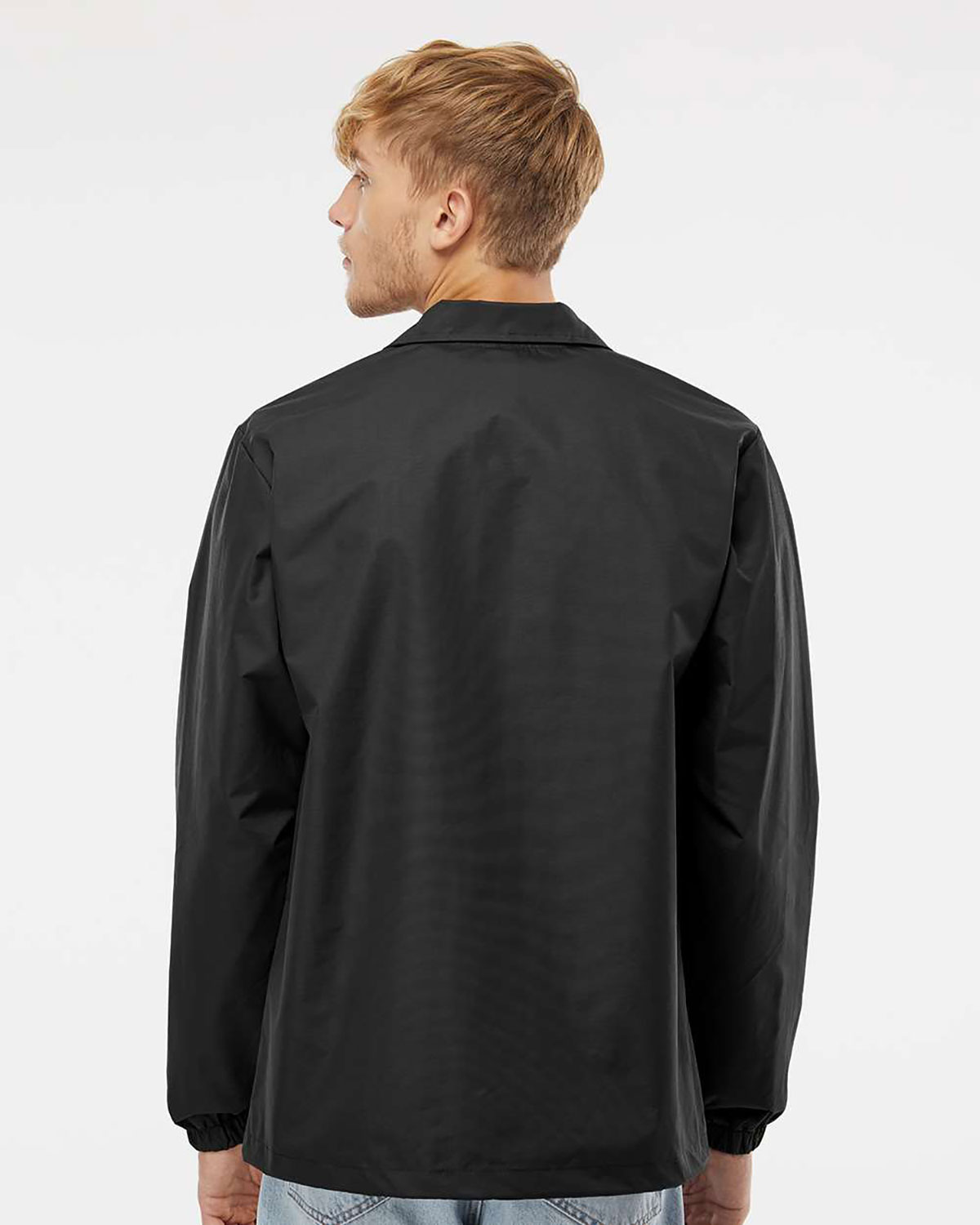 Independent Trading Co. EXP99CNB Men's Water-Resistant Windbreaker Coach�s Jacket view 2