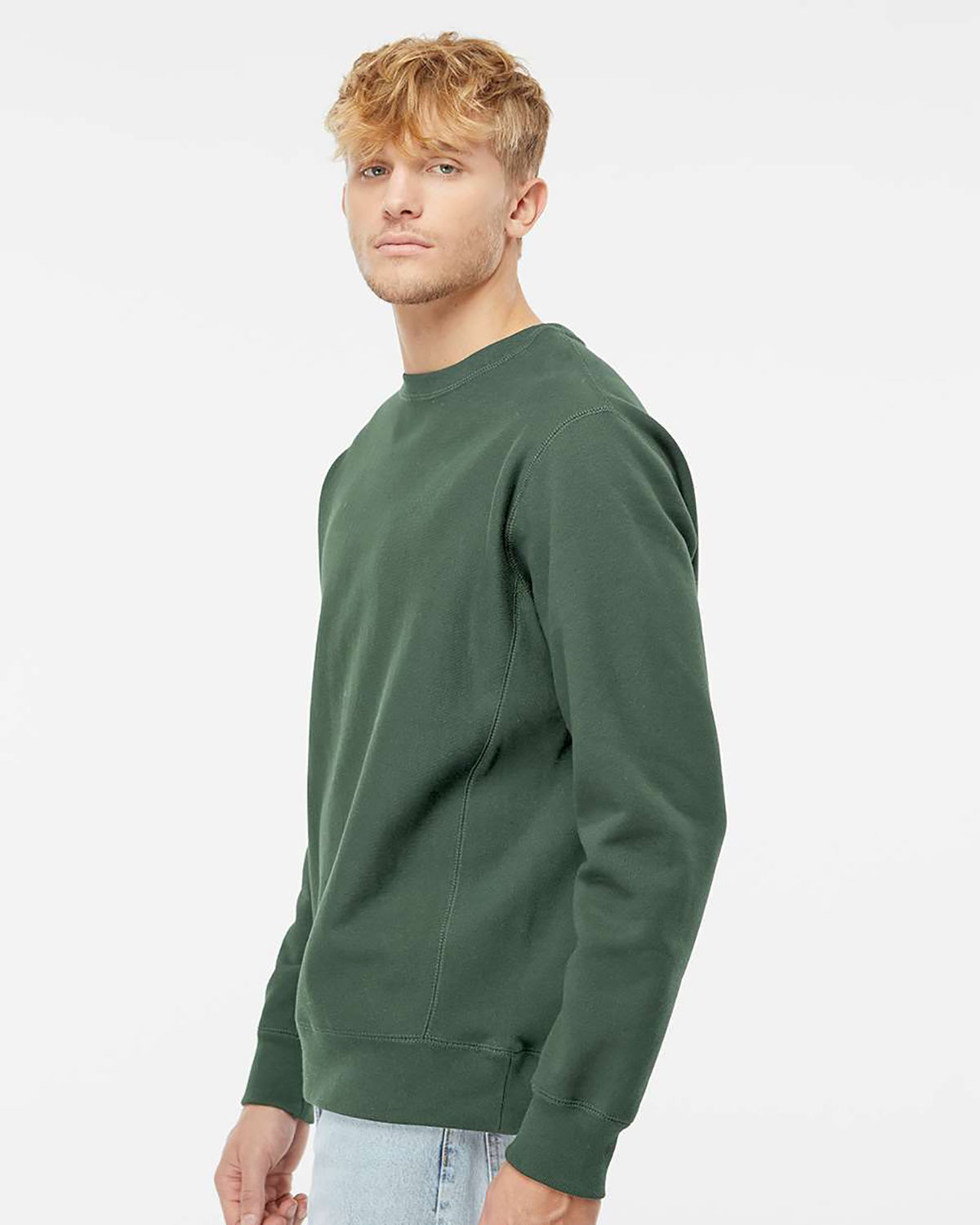 Independent Trading Co. IND5000C Unisex Legend Premium Heavyweight Cross-Grain Crewneck Sweatshirt view 3