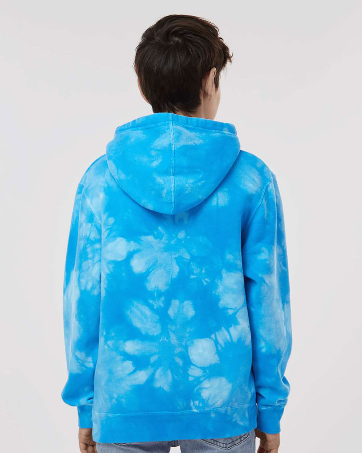 Independent Trading Co. PRM1500TD Youth Midweight Tie-Dyed Hooded Sweatshirt view 2