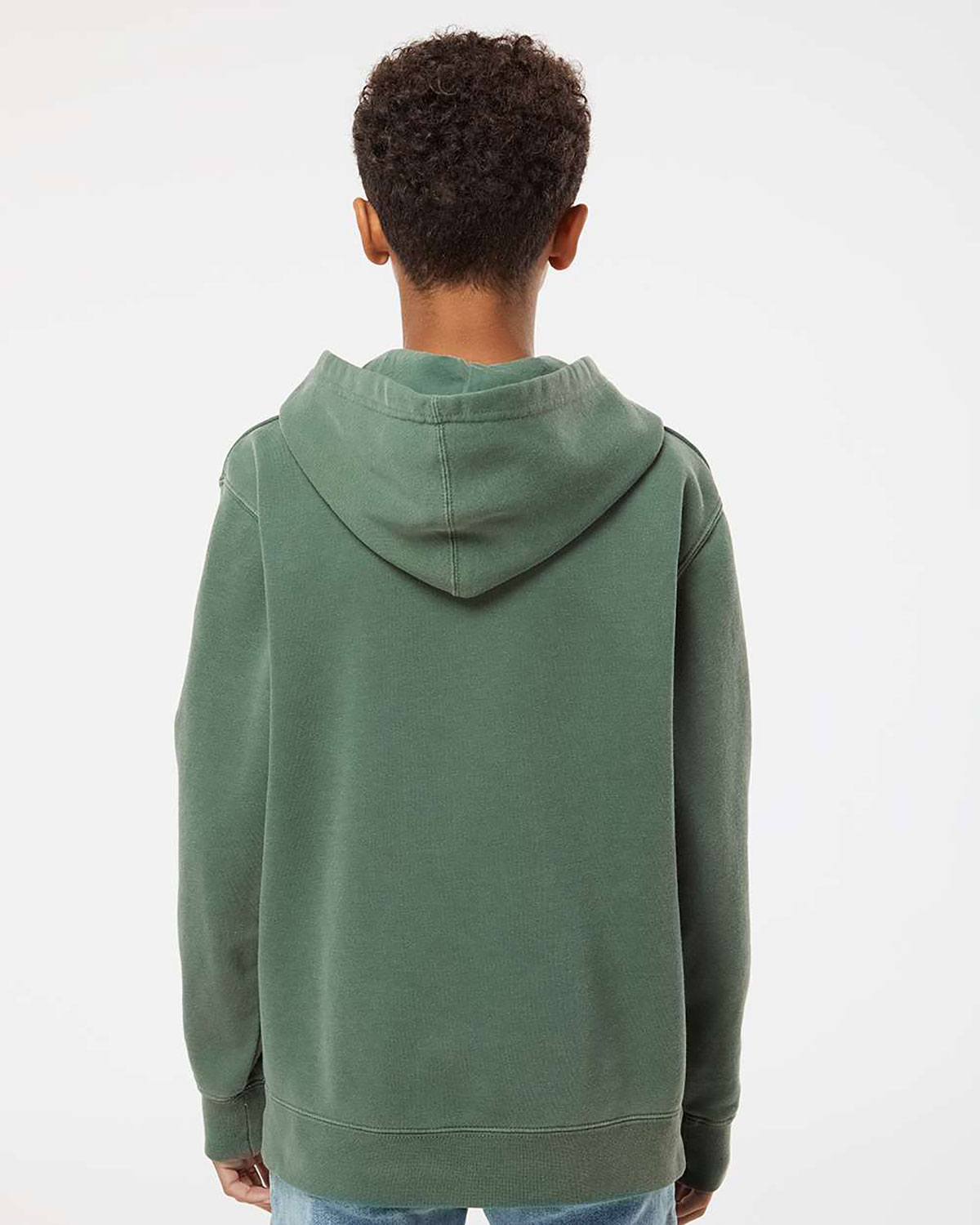 Independent Trading Co. PRM1500Y Youth Midweight Pigment-Dyed Hooded Sweatshirt view 2
