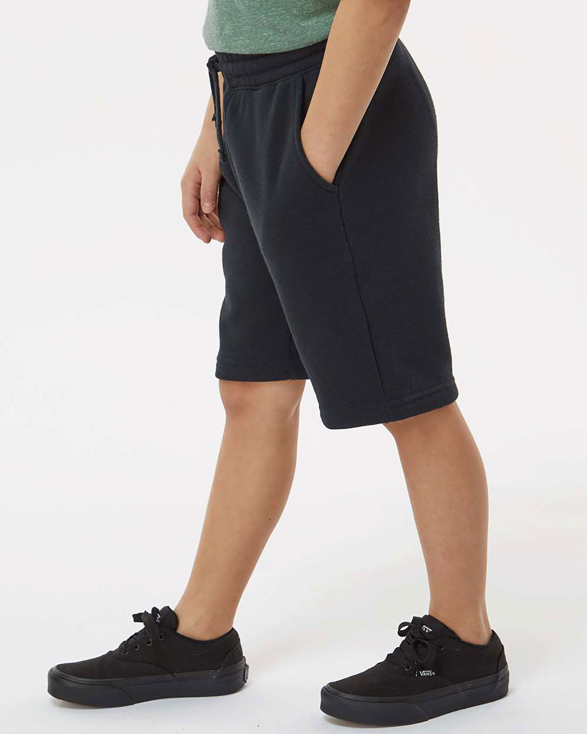 Independent Trading Co. PRM16SRT Youth Lightweight Special Blend Fleece Shorts view 3