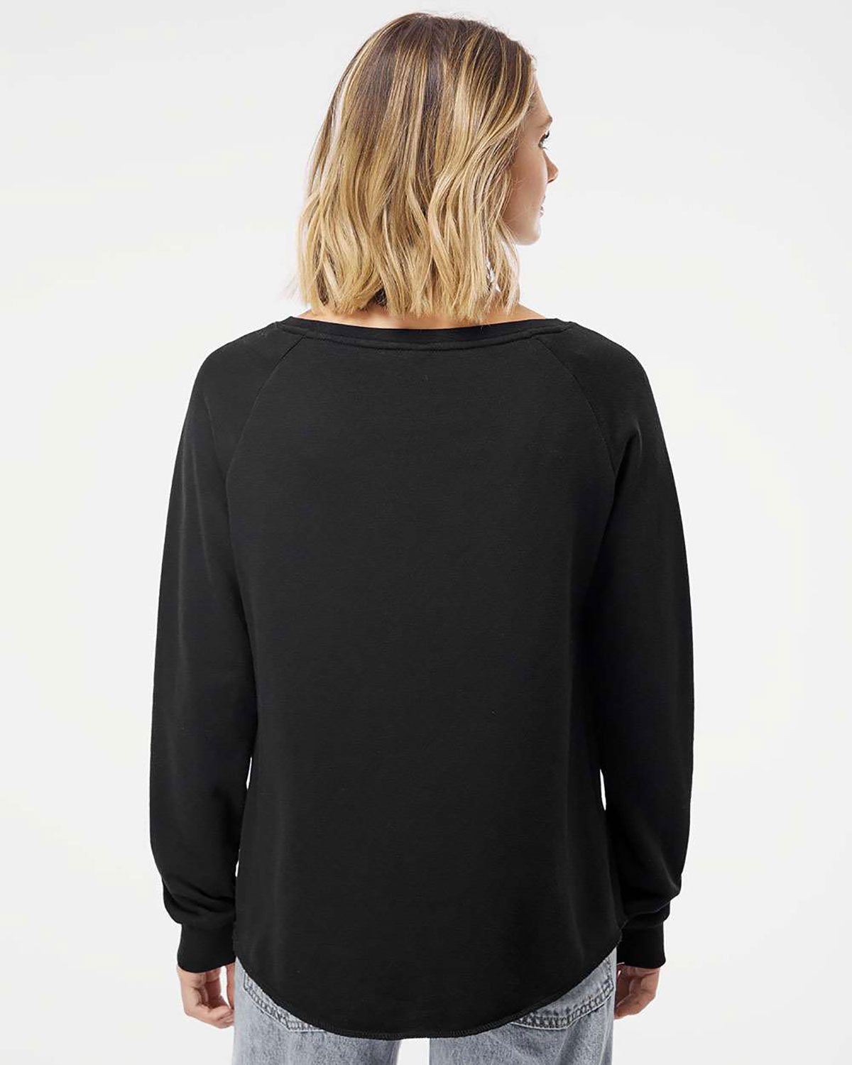 Independent Trading Co. PRM2000 Women's California Wave Wash Crewneck Sweatshirt view 2