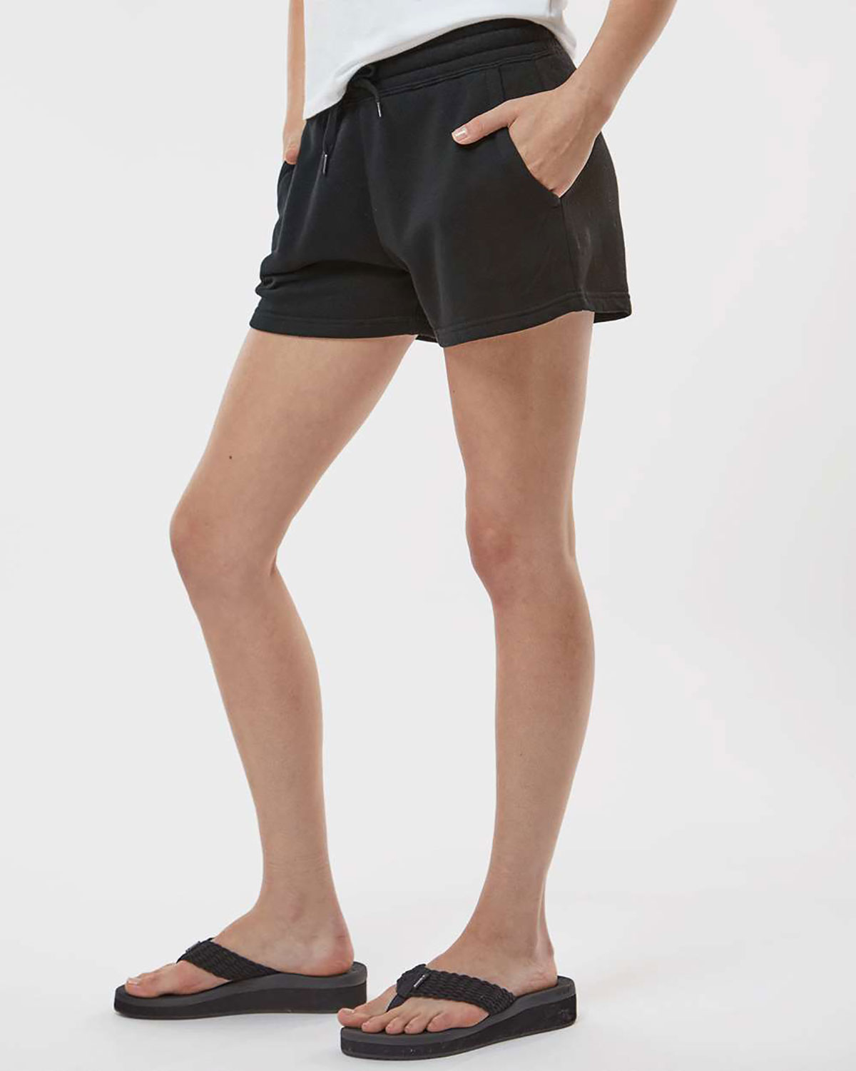 Independent Trading Co. PRM20SRT Women�s Lightweight California Wave Wash Fleece Shorts view 3