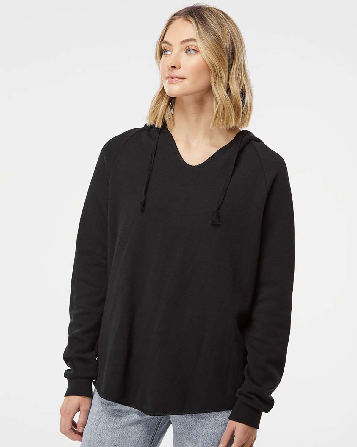 Independent Trading Co. PRM2500 Women�s Lightweight California Wave Wash Hooded Sweatshirt