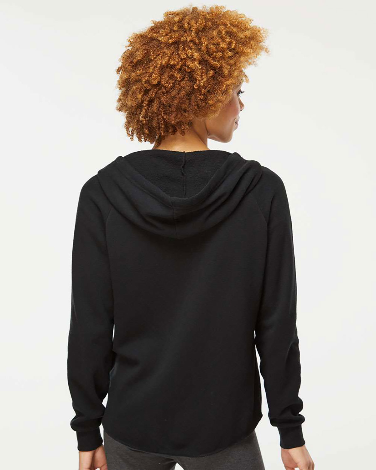Independent Trading Co. PRM2500Z Women's California Wave Wash Full-Zip Hooded Sweatshirt view 2