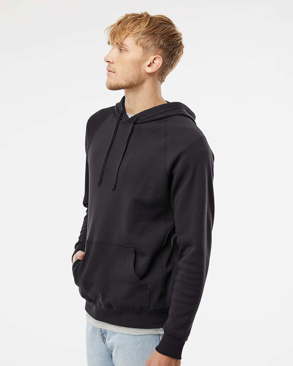 Independent Trading Co. PRM33SBP Unisex Special Blend Raglan Hooded Sweatshirt view 3