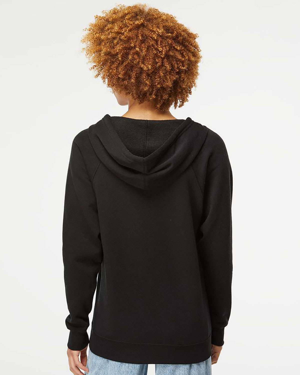 Independent Trading Co. PRM33SBZ Unisex Special Blend Raglan Full-Zip Hooded Sweatshirt view 2