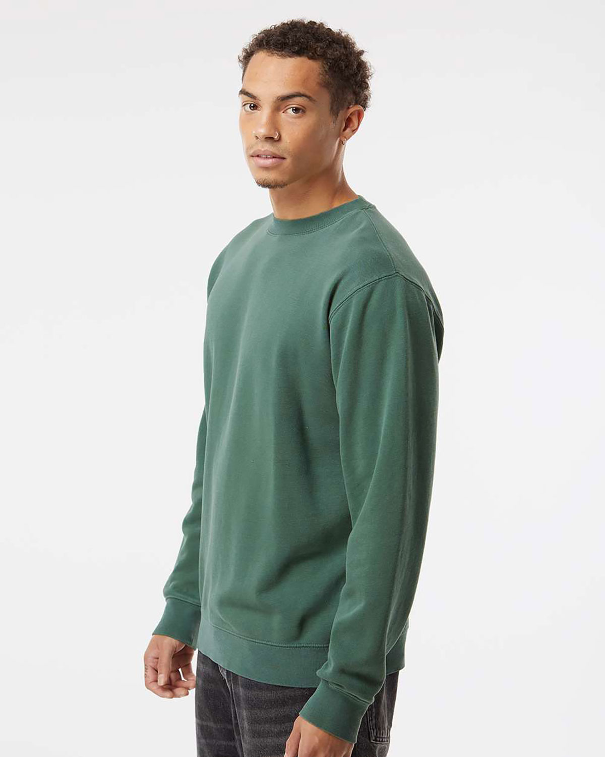 Independent Trading Co. PRM3500 Unisex Midweight Pigment-Dyed Crewneck Sweatshirt view 3