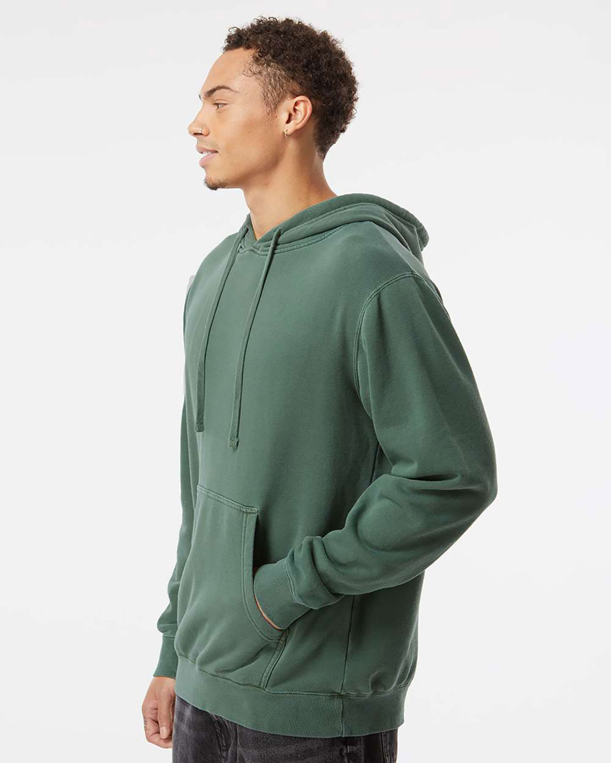 Independent Trading Co. PRM4500 Unisex Midweight Pigment-Dyed Hooded Sweatshirt view 3