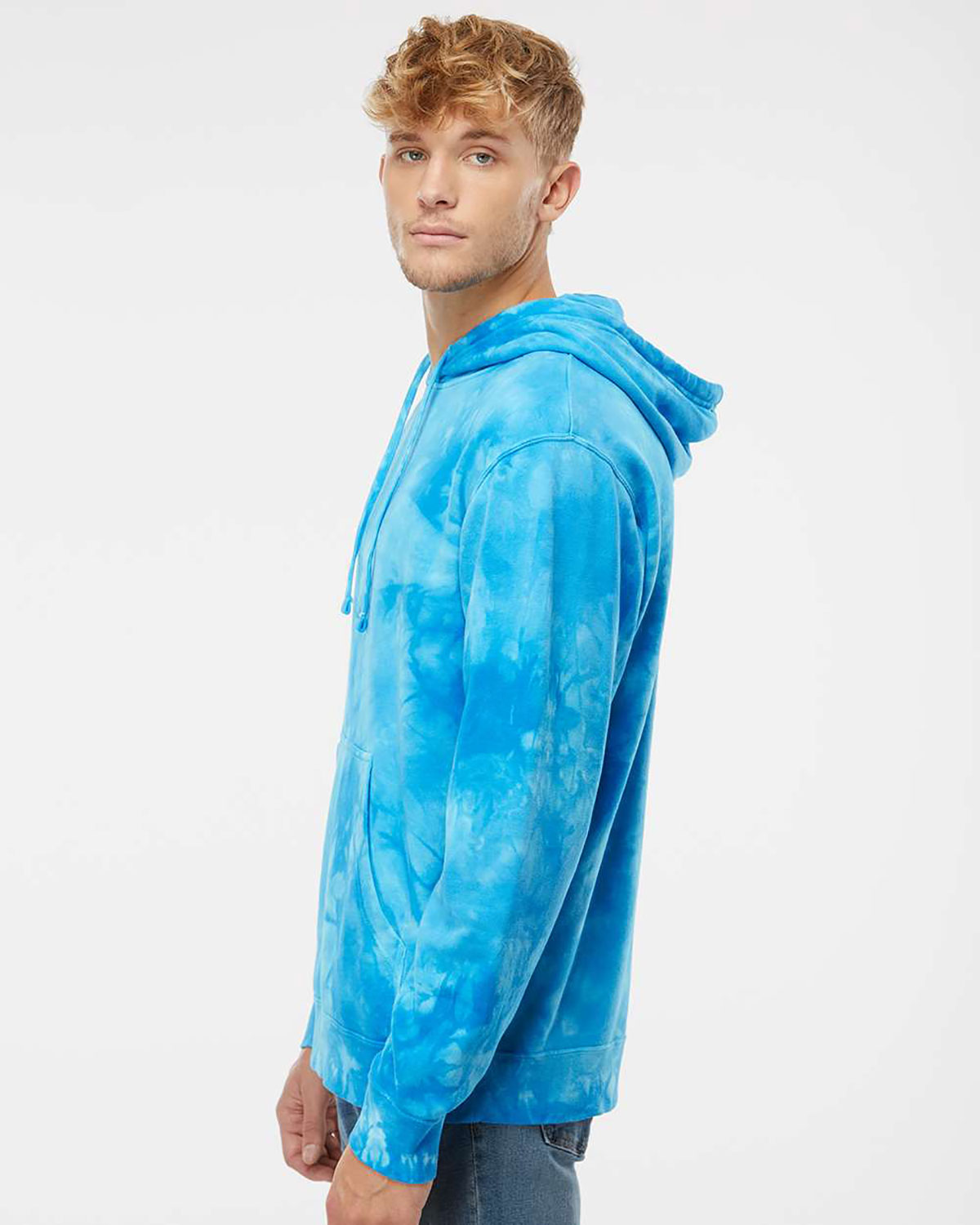 Independent Trading Co. PRM4500TD Unisex Midweight Tie-Dyed Hooded Sweatshirt view 3