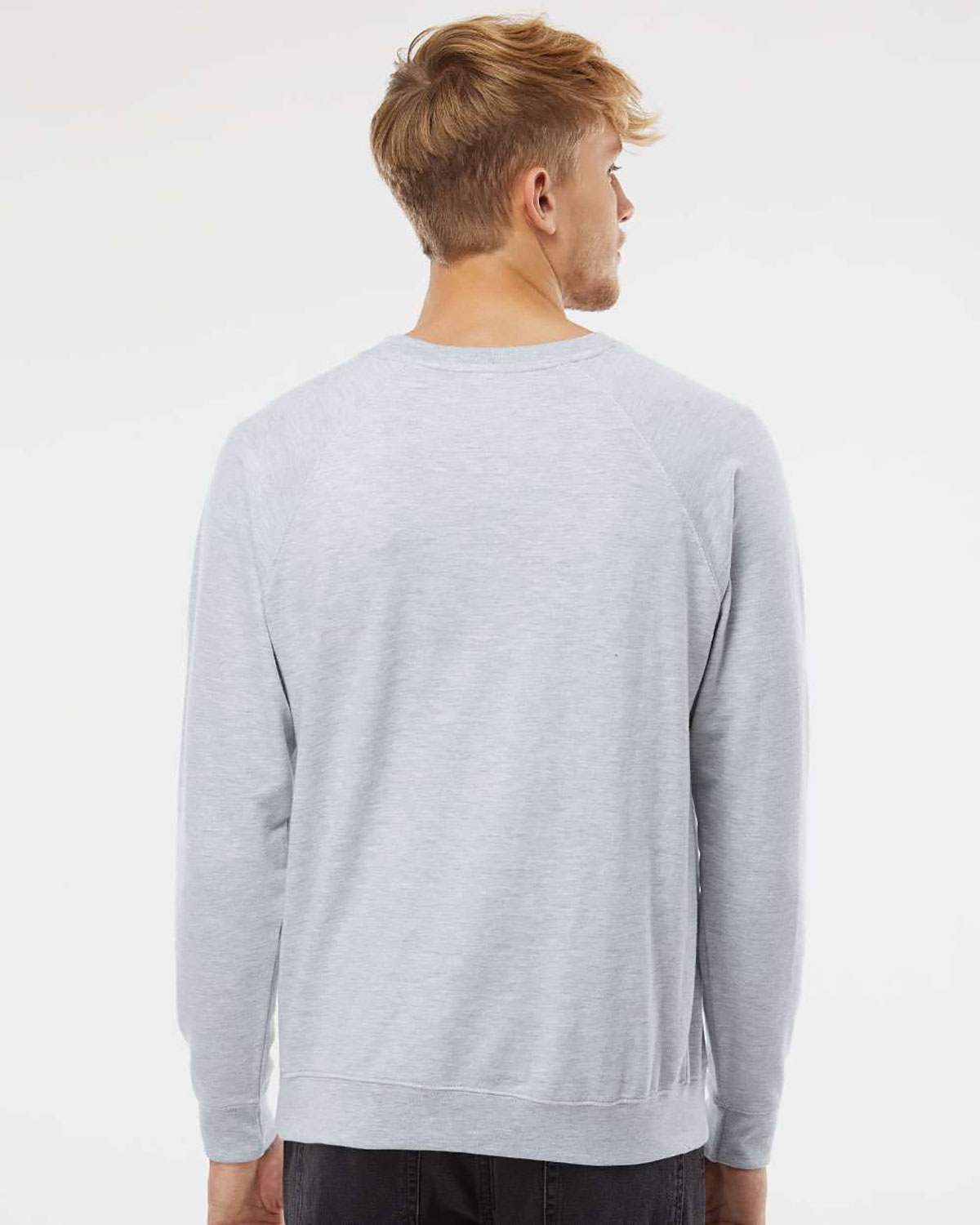 Independent Trading Co. SS1000C Unisex Icon Lightweight Loopback Terry Crewneck Sweatshirt view 2
