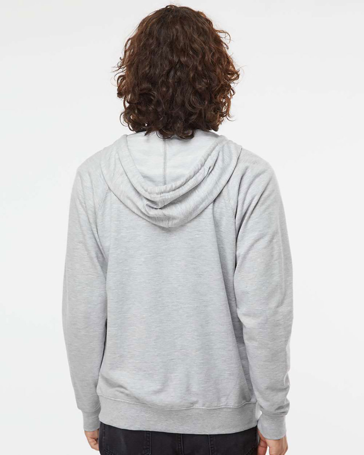 Independent Trading Co. SS1000Z Unisex Icon Lightweight Loopback Terry Full-Zip Hooded Sweatshirt view 2