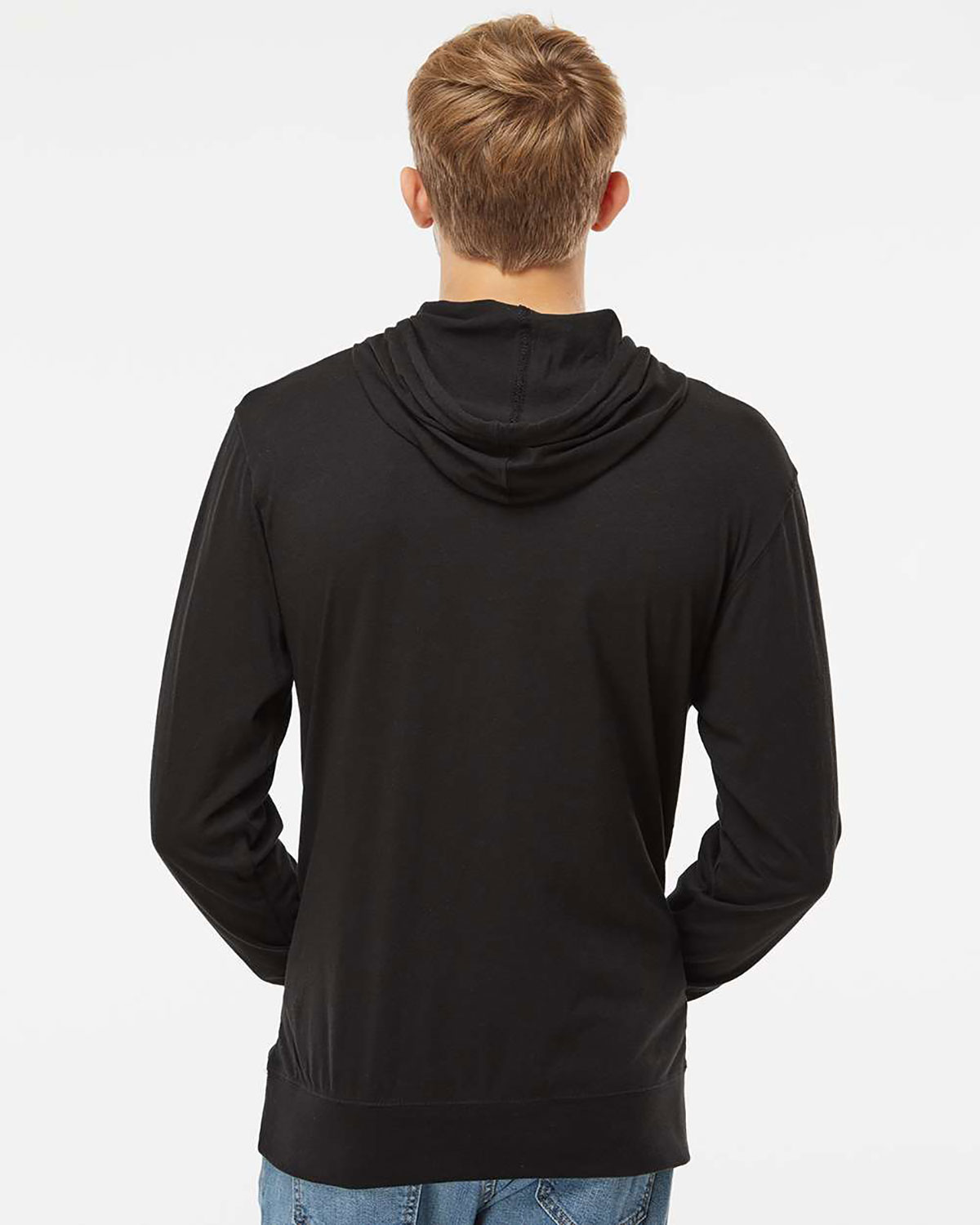 Independent Trading Co. SS150J Unisex Lightweight Hooded Pullover T-Shirt view 2