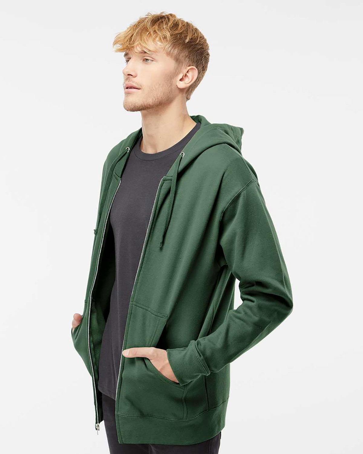 Independent Trading Co. SS4500Z Unisex Midweight Full-Zip Hooded Sweatshirt view 3