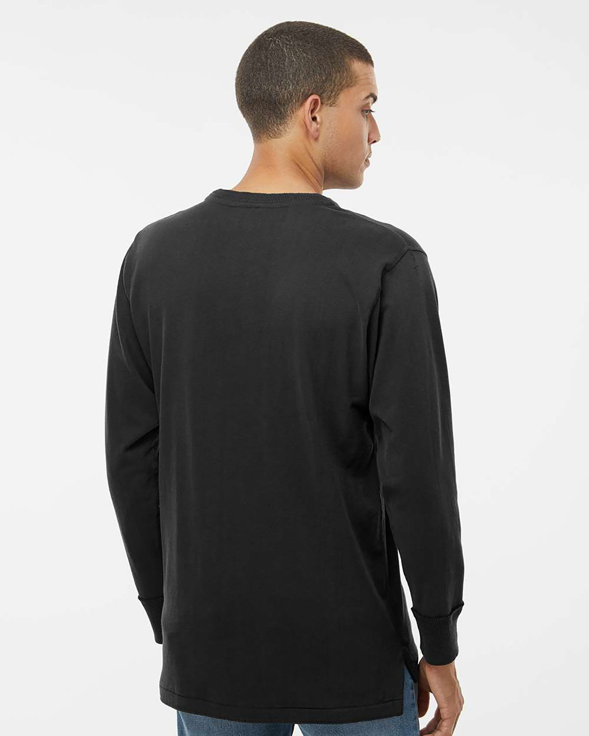 J. America 8244 Men's Vintage Brushed Jersey Henley view 2