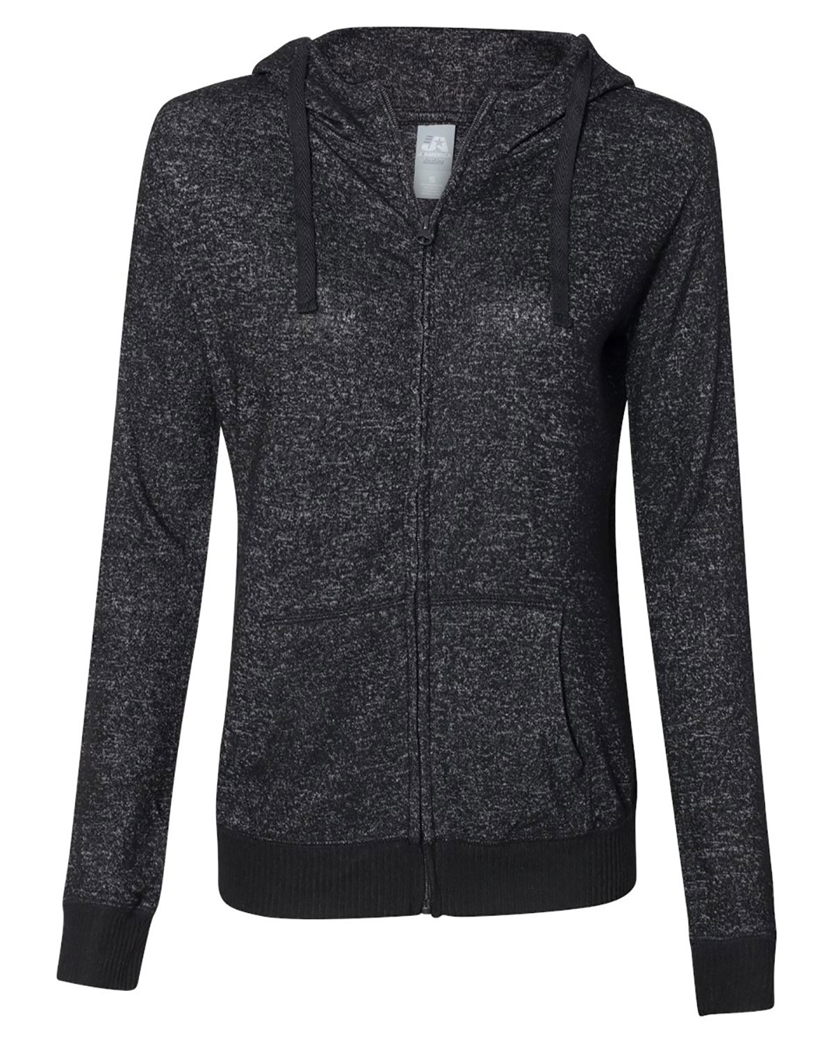 J. America 8656 Women�s Cozy Jersey Hooded Full-Zip